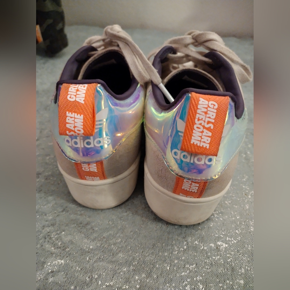 Adidas Holographic Superstar Plateau Sneakers Rare Limited Edition - Picture 4 of 11